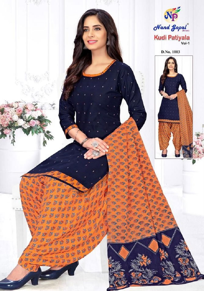 Nand Gopal Kudi Patiyala Vol 1 Printed Cotton Dress Material
